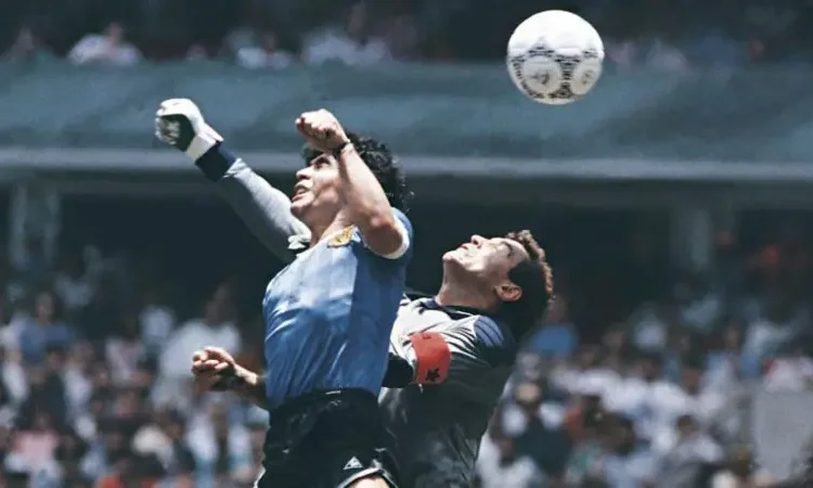 Maradona’s ‘Hand of God’ ball sells for £2.5m