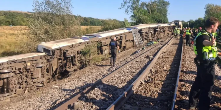 East Sussex train derailment