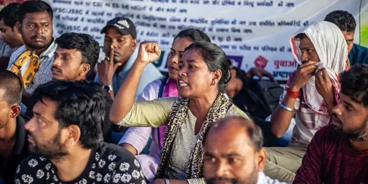 Jharkhand exam corruption protest