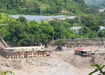 Nepal Tibet border flash flood