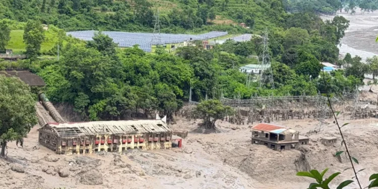 Nepal Tibet border flash flood