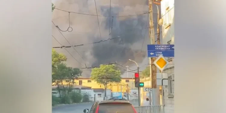 Russian grain terminals Ukraine attack