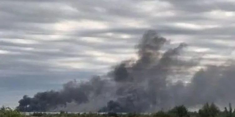 Ukraine strike Russian logistics warehouse