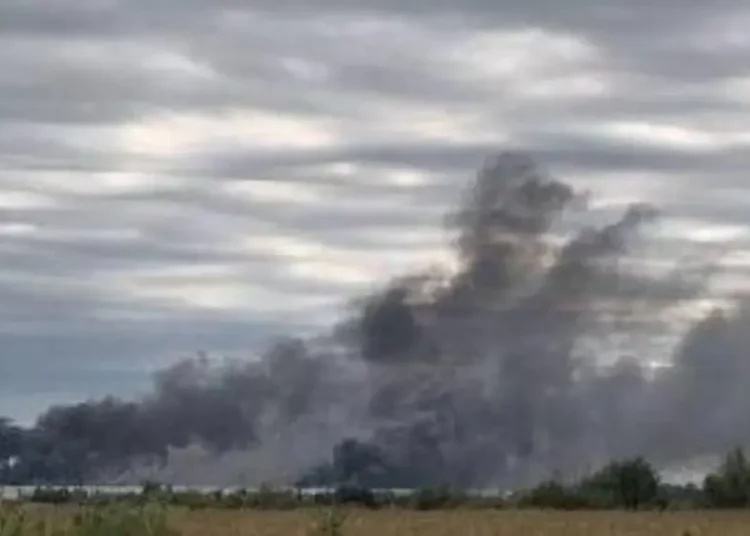 Ukraine strike Russian logistics warehouse