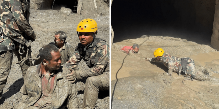 Nepal Rescuers Race to Save Hundreds Trapped Underground