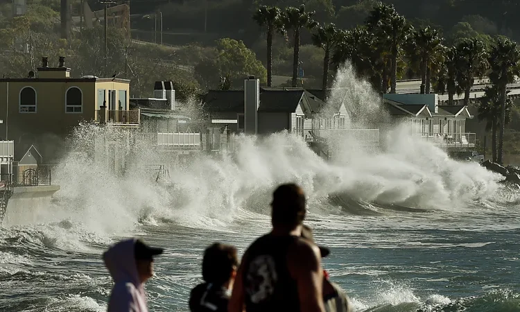 Pacific heatwave El Niño US weather